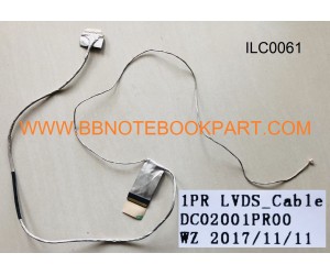 Lenovo IBM  LCD Cable สายแพรจอ  G500 G505 G500S G505S G510 G590  หัวเสียบ  (Version 1)     DC02001PR00  